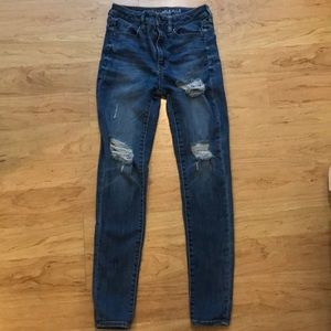 AE ripped skinny jeans